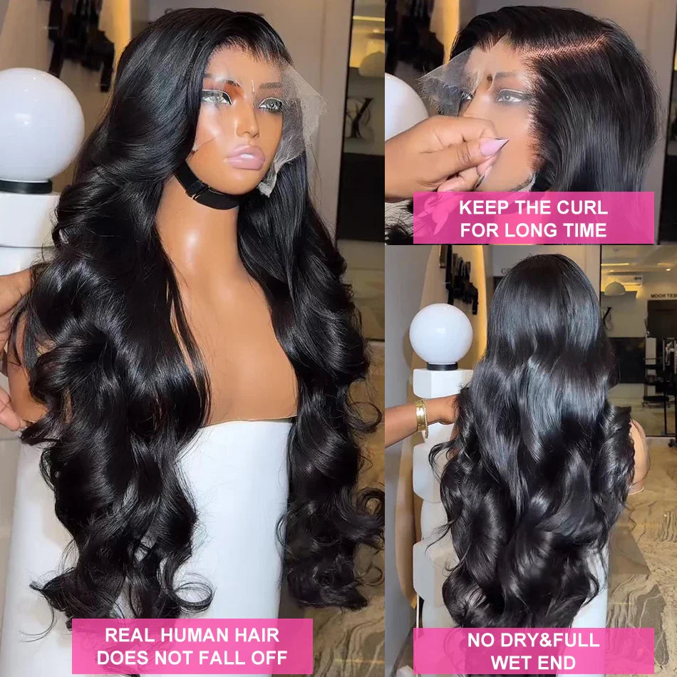 Brazilian Body Wave 13x6 / 360 HD Transparent Lace Front Wig | Pre-Plucked 13x4 Lace Frontal Human Hair Wig for Women - Regents